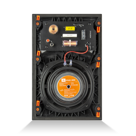 Stage 280W - Black - 2-way Dual 5.25" (130mm) In-Wall Loudspeaker - Back